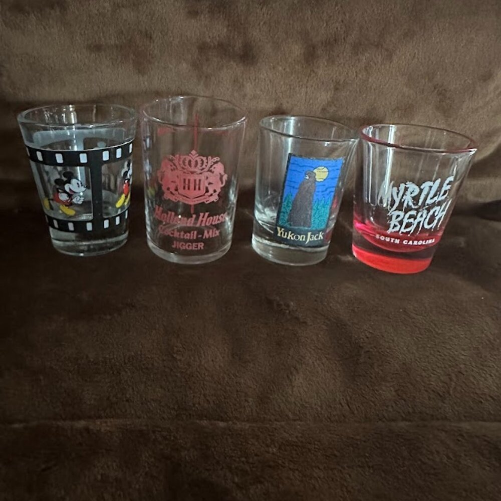 Lot of 4 Shot Glasses